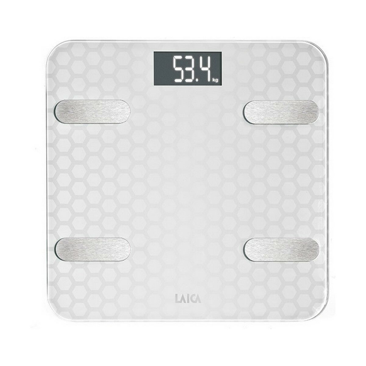 Digital Bathroom Scales LAICA White Silver