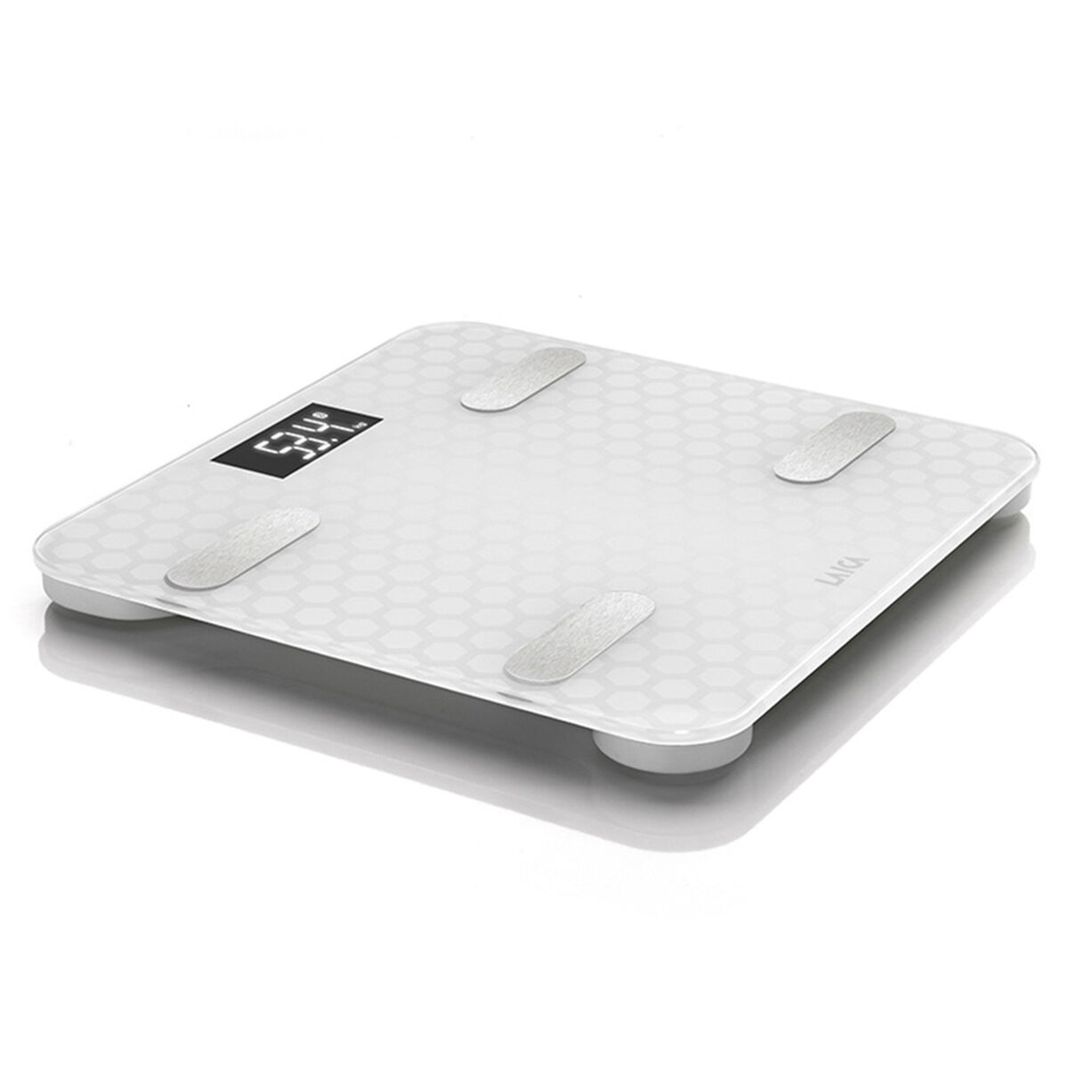 Digital Bathroom Scales LAICA White Silver