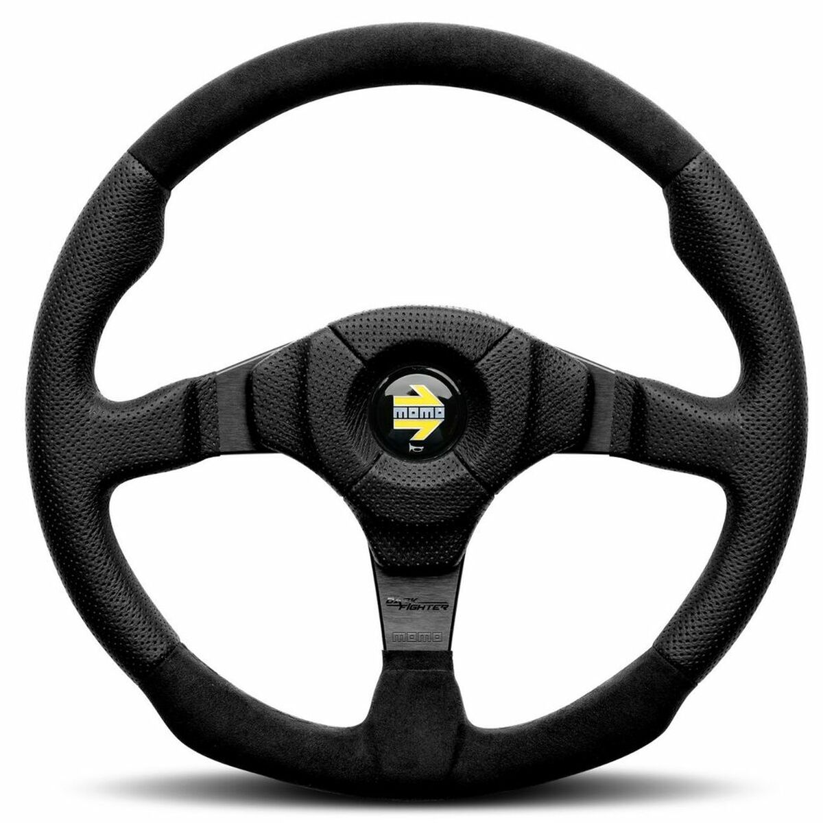 Racing Steering Wheel Momo DARK FIGHTER Ø 35 cm Racing Steering Wheel Momo DARK FIGHTER Ø 35 cm