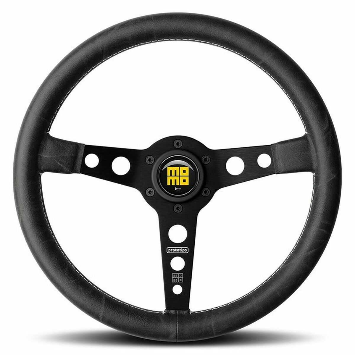 Racing Steering Wheel MOMO PROTOTIPO HERITAGE Black Ã 35 cm