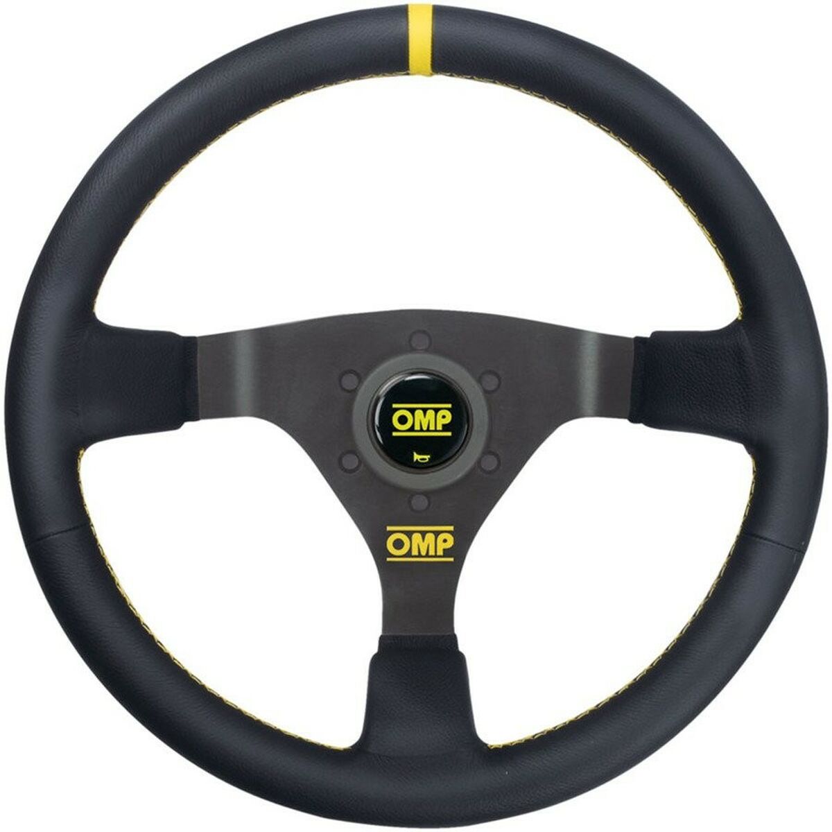 Racing Steering Wheel OMP OD/1980/N  35 cm Black/Yellow Black