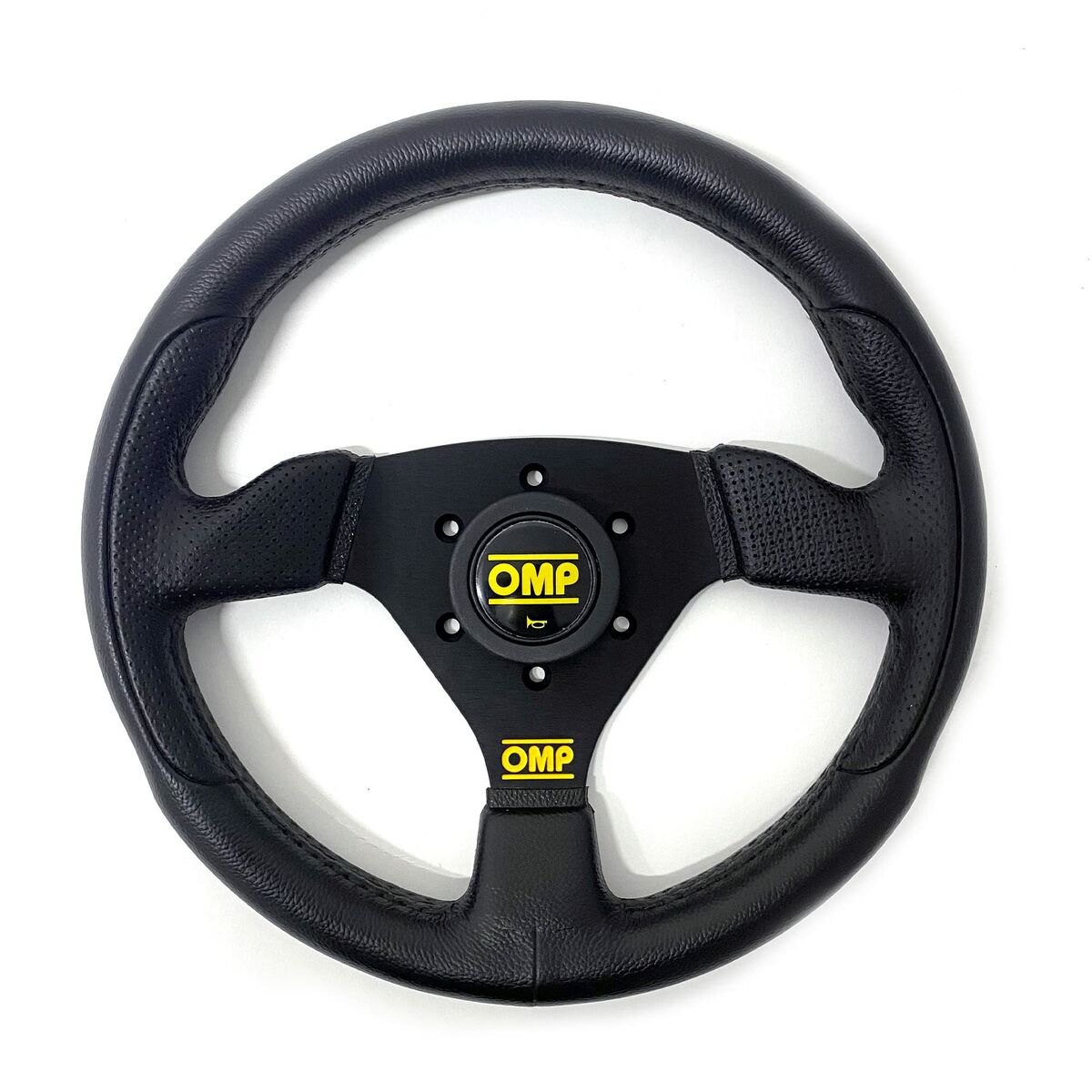 Racing Steering Wheel OMP Trecento Uno Polyurethane Black Ø 30 cm Racing Steering Wheel OMP Trecento Uno Polyurethane Black Ø 30 cm