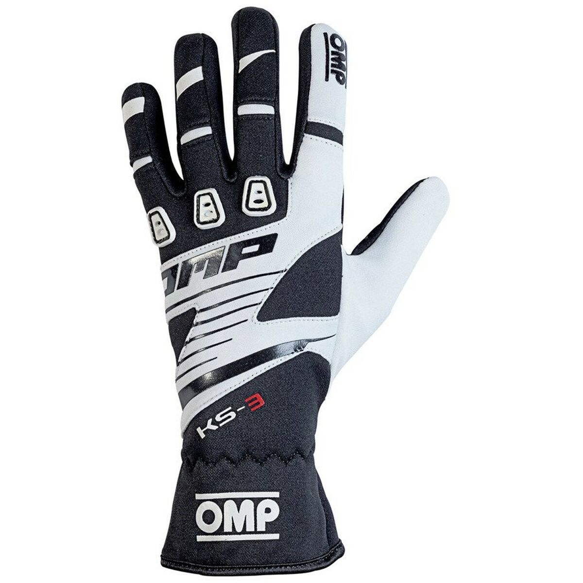 Karting Gloves OMP KS-3 White/Black Black/White XXS Karting Gloves OMP KS-3 White/Black Black/White XXS