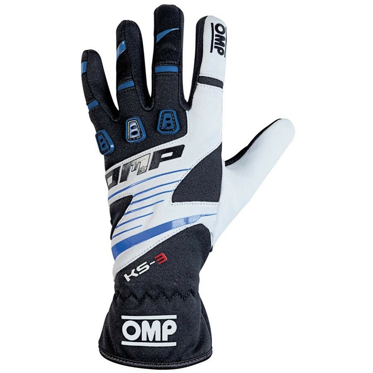 Kids Karting Gloves OMP KS-3 Blue White Black 5 Kids Karting Gloves OMP KS-3 Blue White Black 5