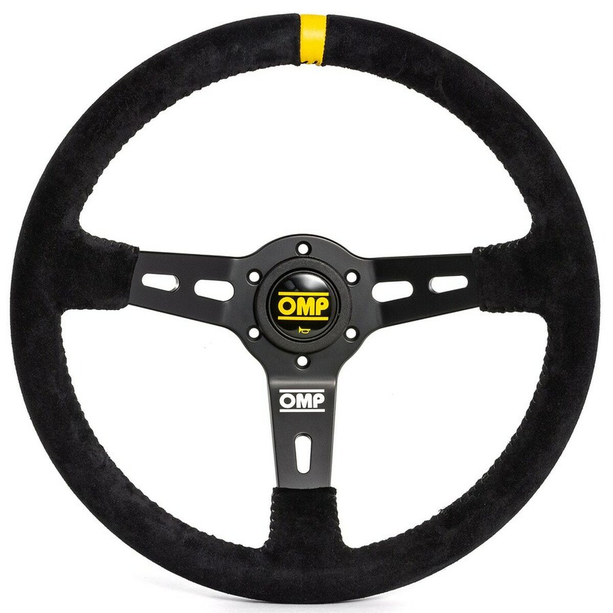 Racing Steering Wheel OMP OMPOD/2055/N 35 cm Black Black/Yellow Racing Steering Wheel OMP OMPOD/2055/N 35 cm Black Black/Yellow