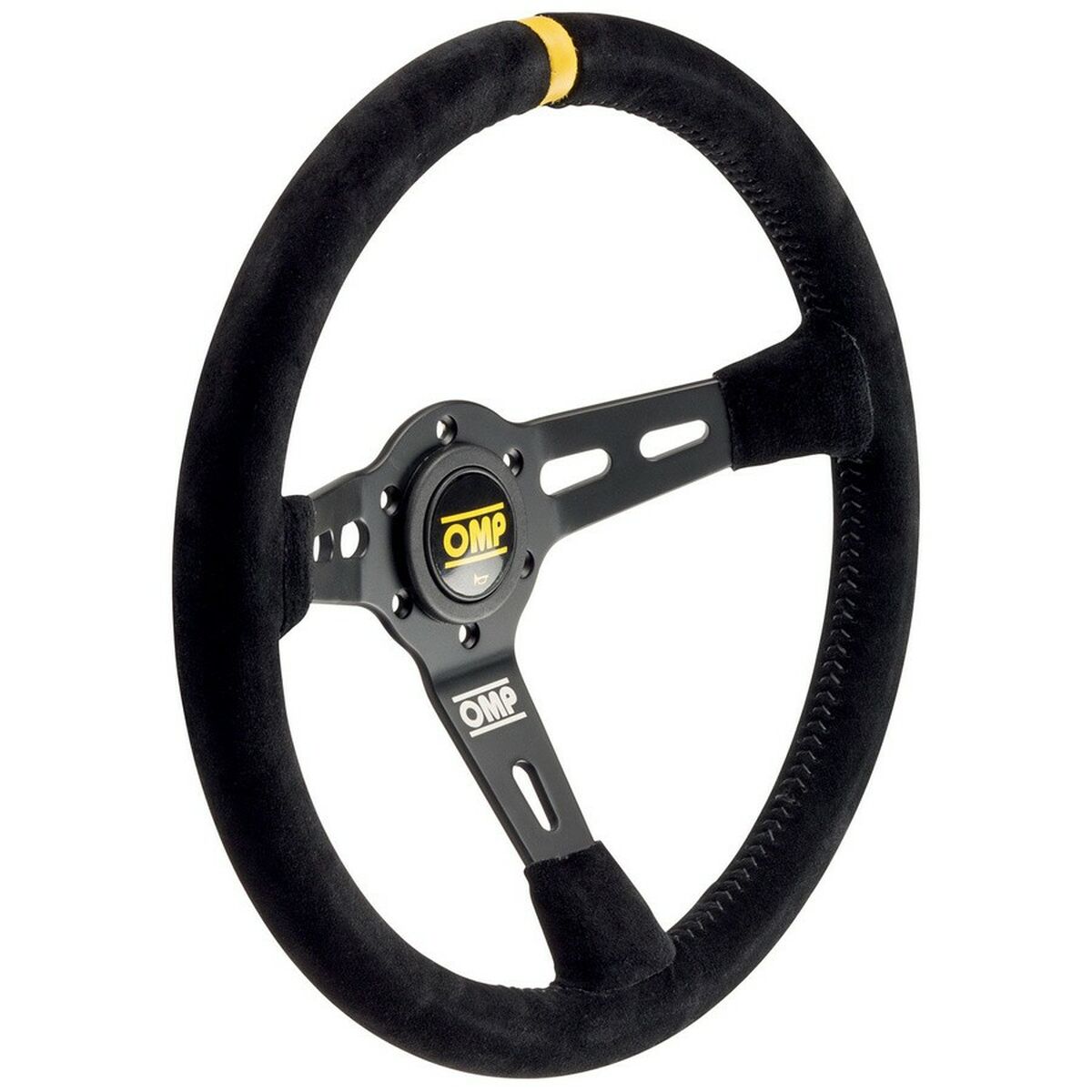 Racing Steering Wheel OMP OMPOD/2055/N  35 cm Black Black/Yellow