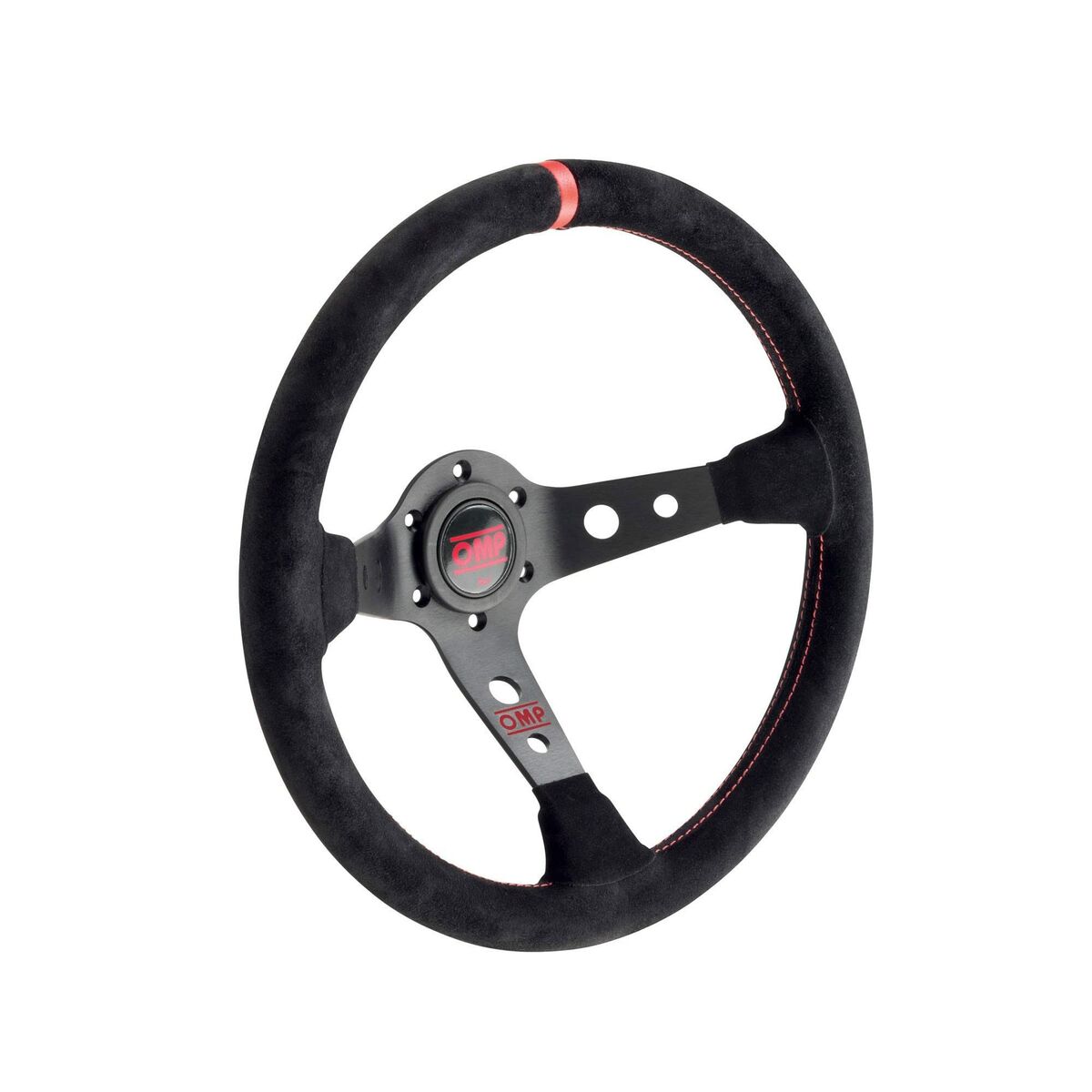 Racing Steering Wheel OMP OMPOD/1954/NR  35 cm Black/Red Black