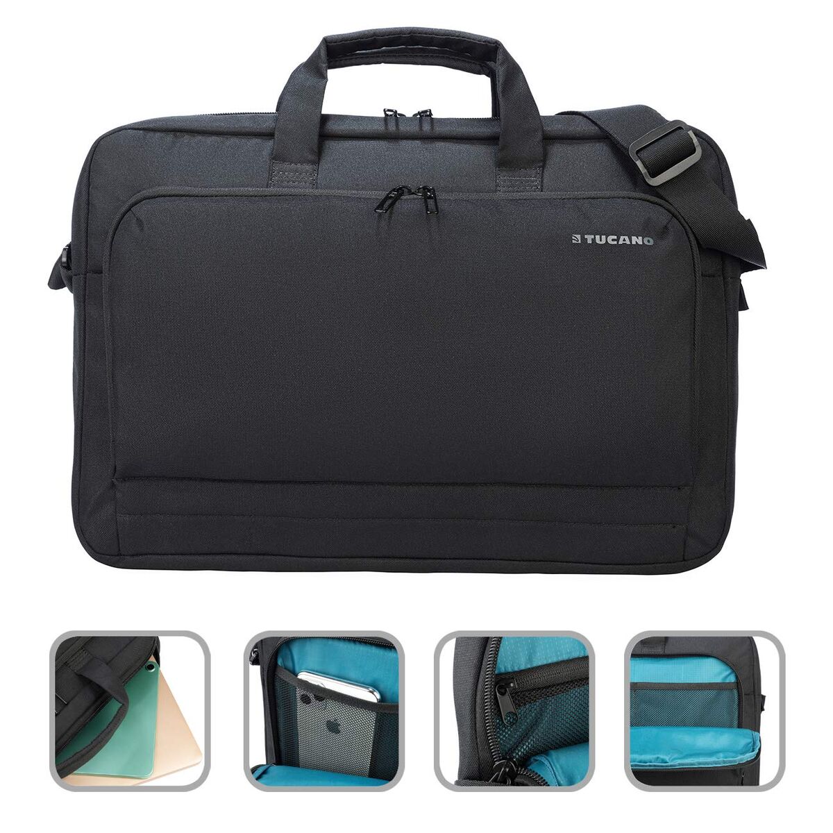 Laptop Case Tucano BSTN-BK Black 15,6”