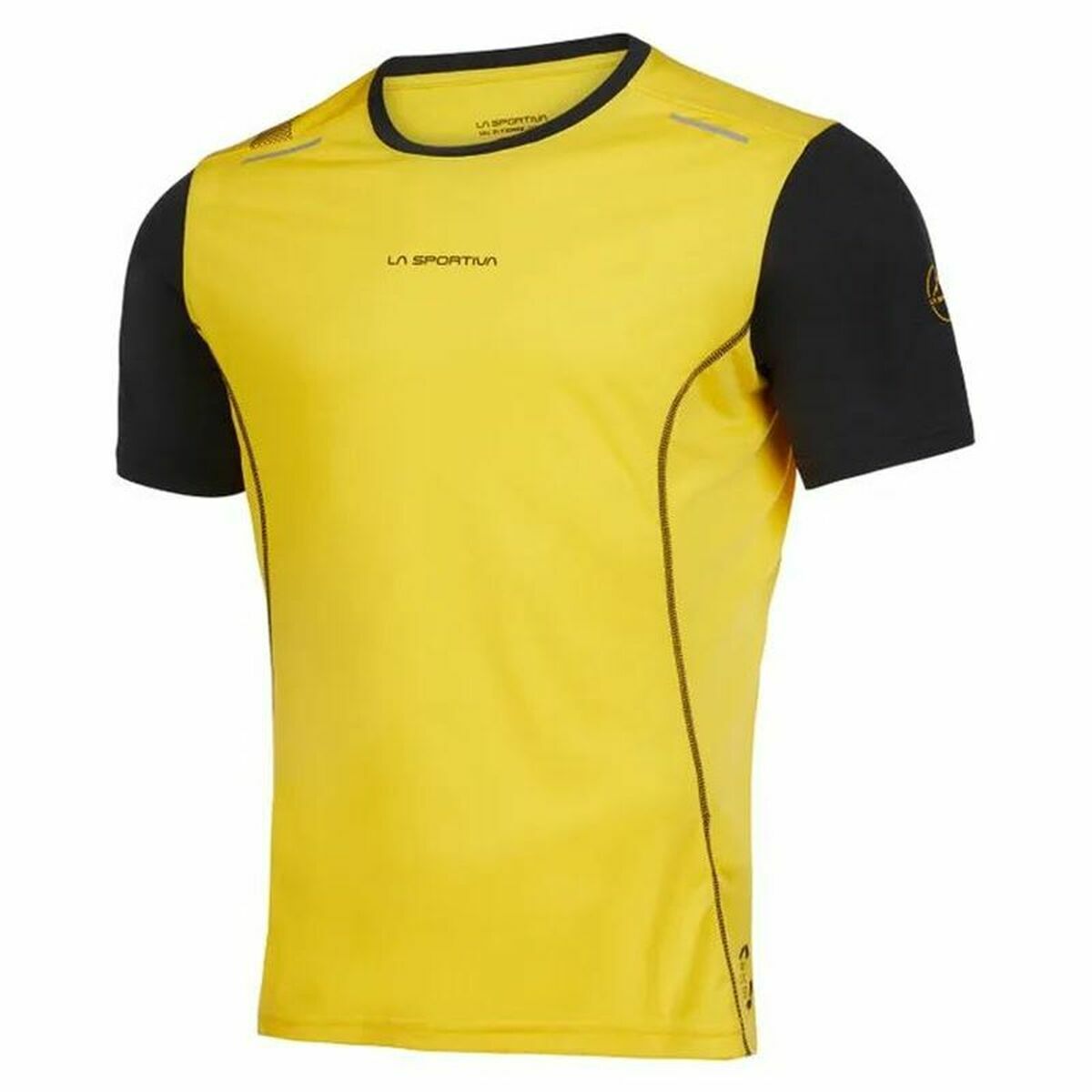 Men’s Short Sleeve T-Shirt La Sportiva Tracer Yellow Black Men’s Short Sleeve T-Shirt La Sportiva Tracer Yellow Black