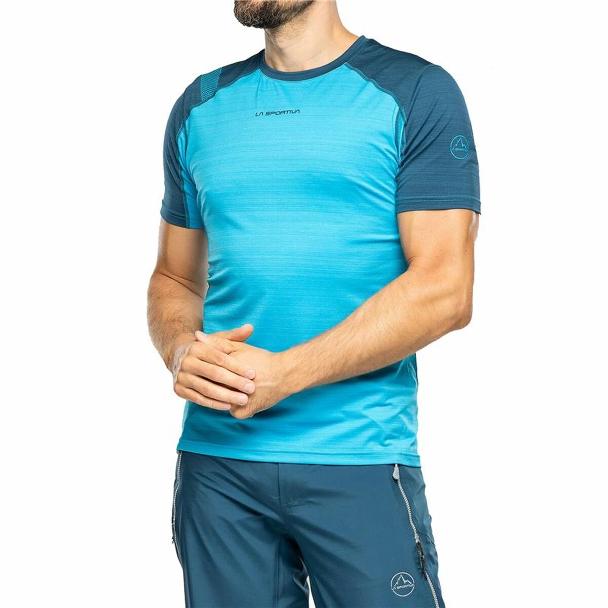 Short-sleeve Sports T-shirt La Sportiva Sunfire Sky blue Short-sleeve Sports T-shirt La Sportiva Sunfire Sky blue