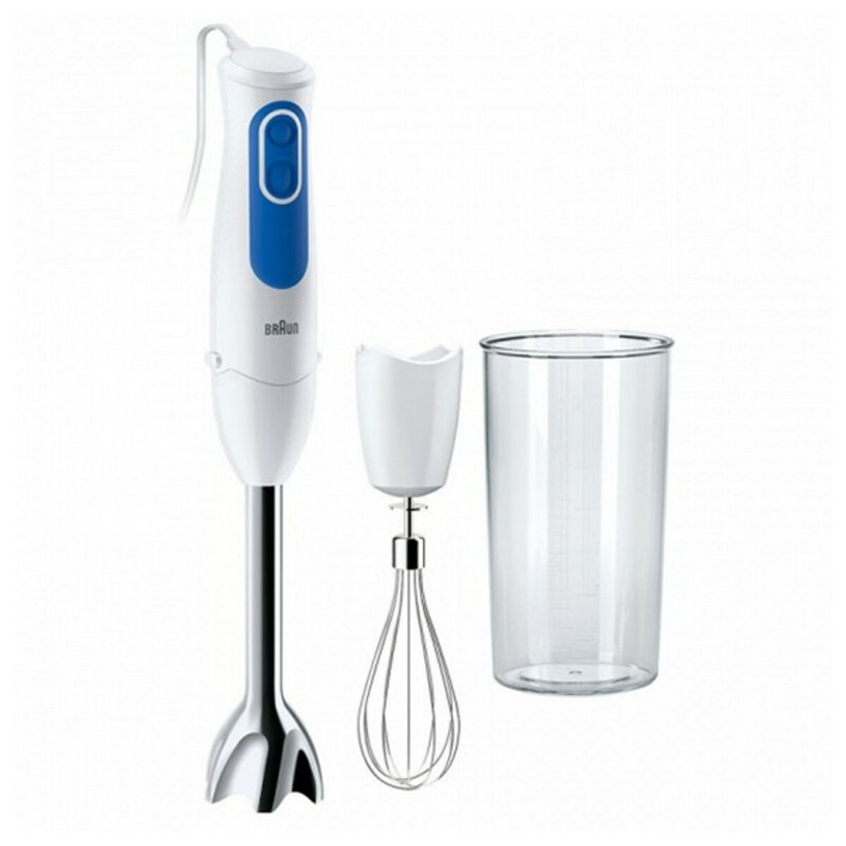 Submergible hand-blender Braun MQ3005WH 0,6 L INOX 700W White Submergible hand-blender Braun MQ3005WH 0,6 L INOX 700W White