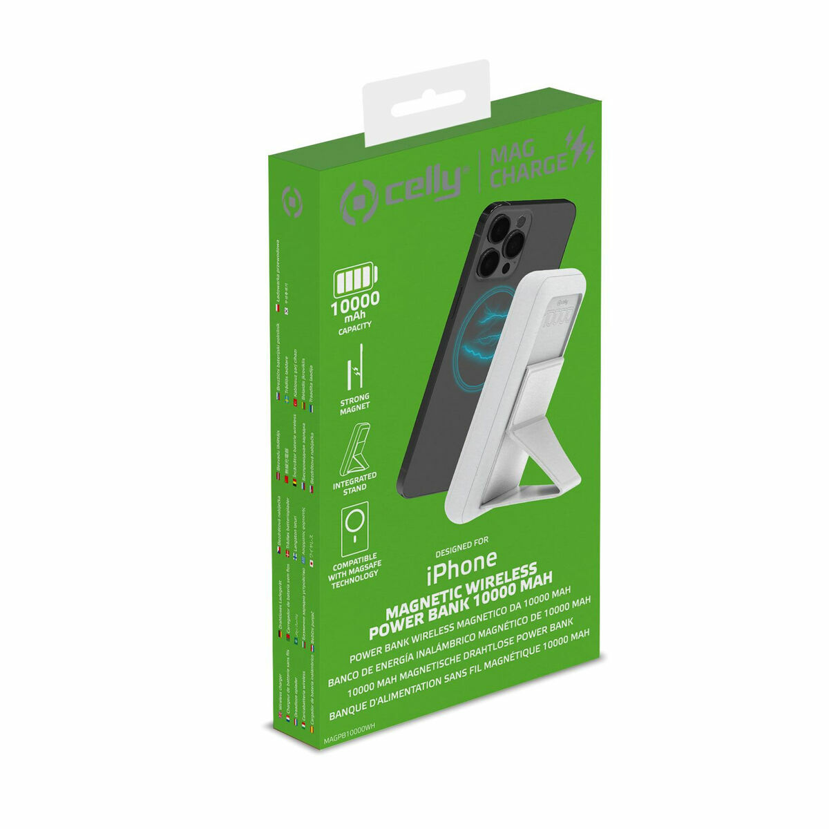 Powerbank Celly MAGPB10000WH White
