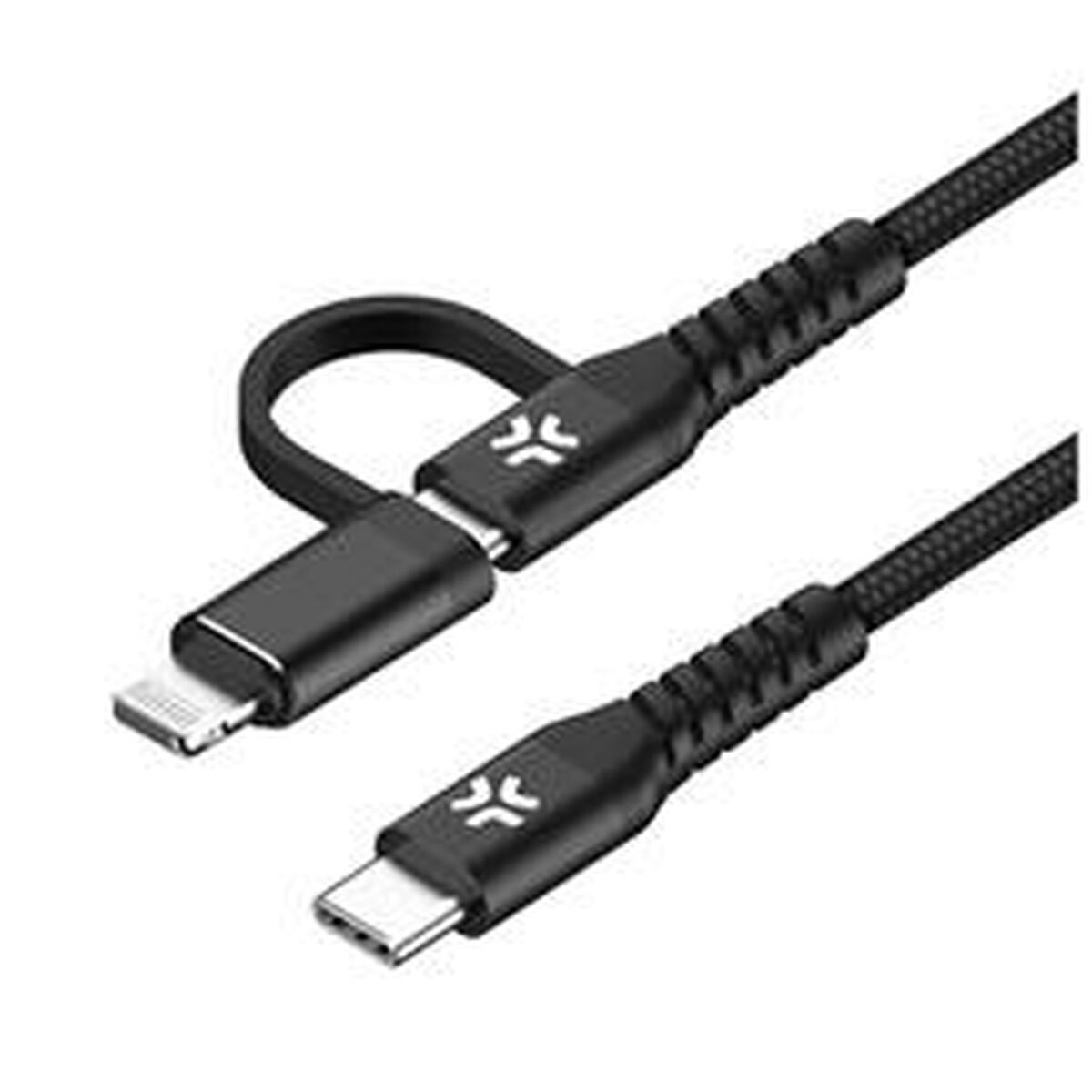 USB-C Cable Celly USBC2IN1BK Black 1 m 2 m