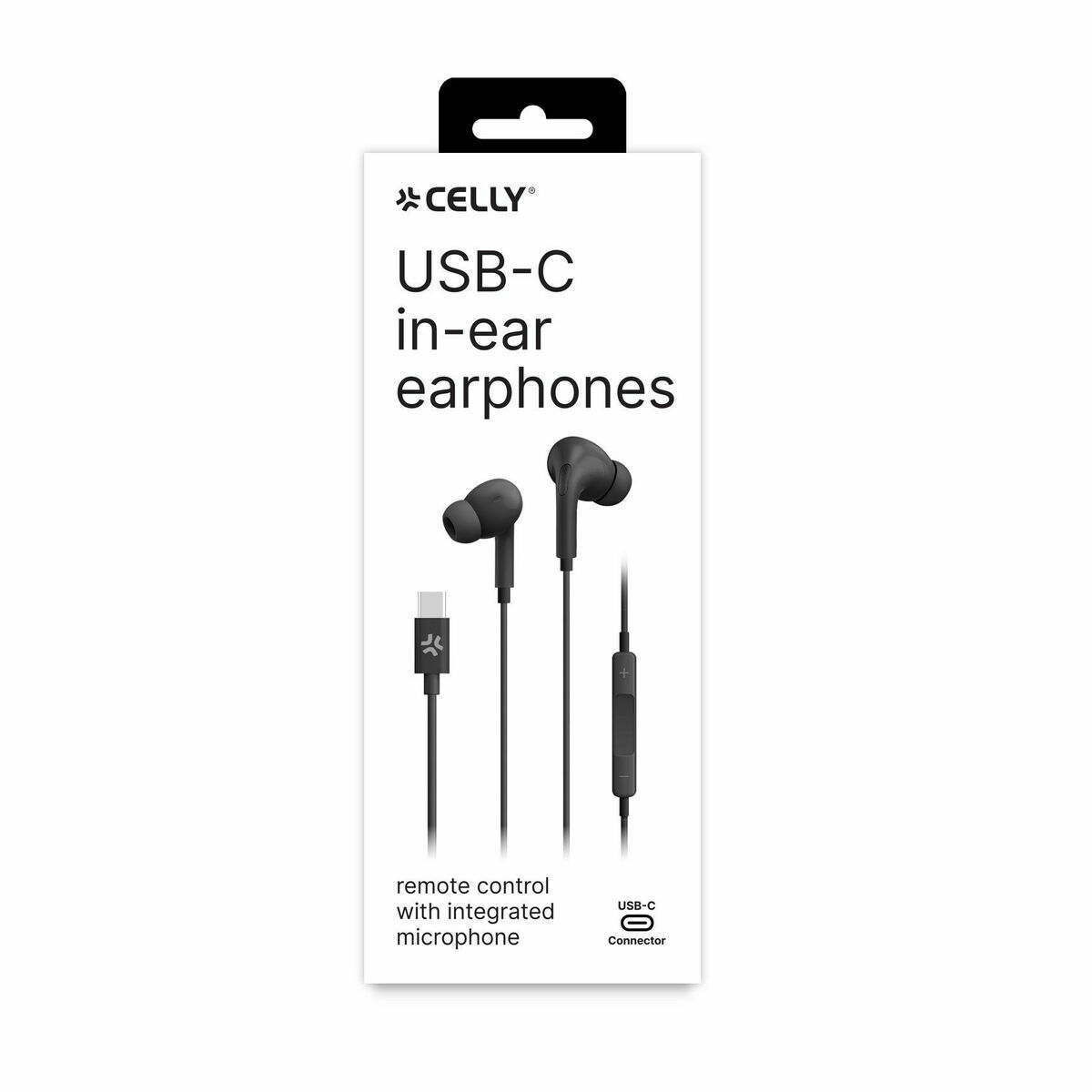 Headphones Celly UP1200TYPECBK Black