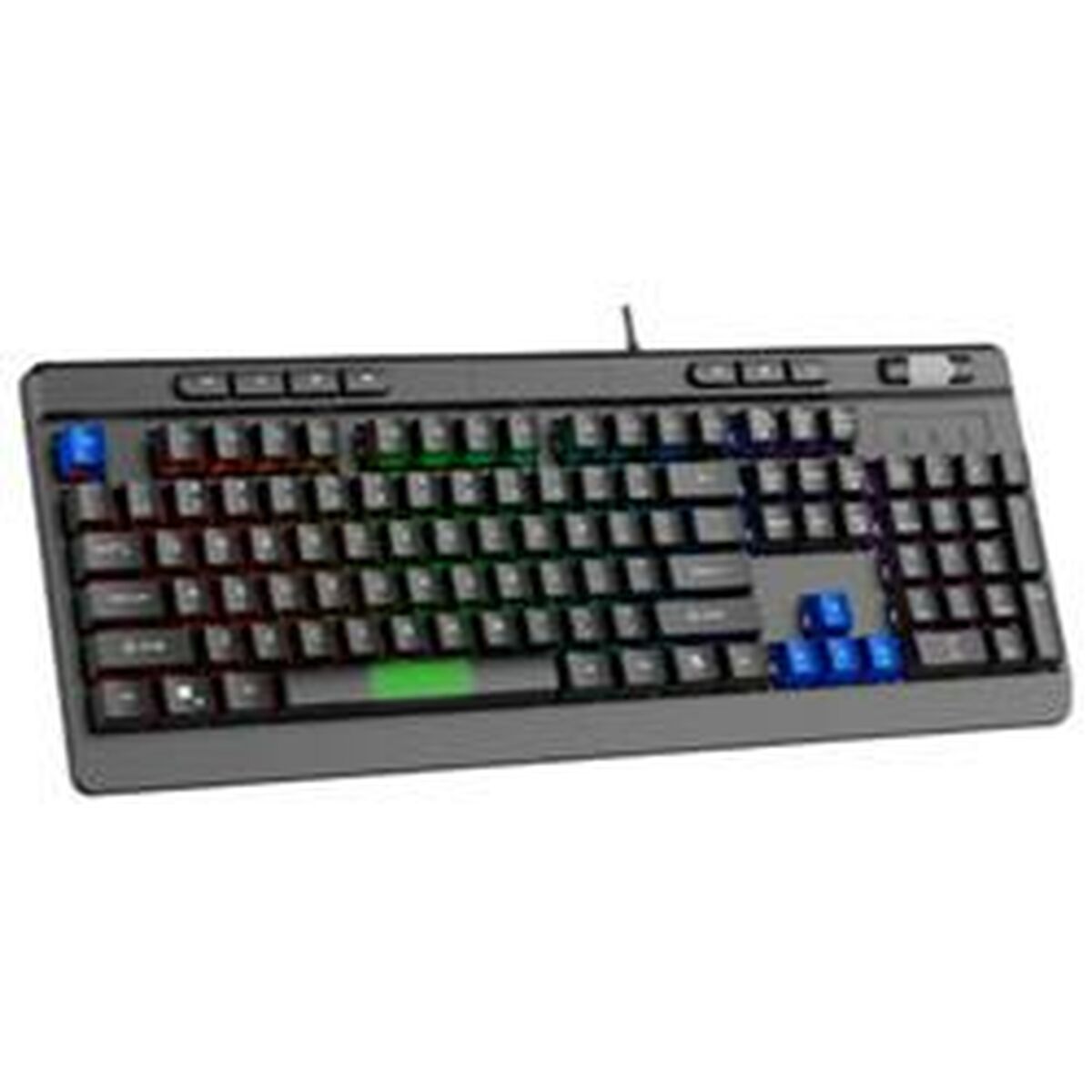Gaming Keyboard Sparco SPMEMKEYBESP Black Spanish Qwerty Gaming Keyboard Sparco SPMEMKEYBESP Black Spanish Qwerty