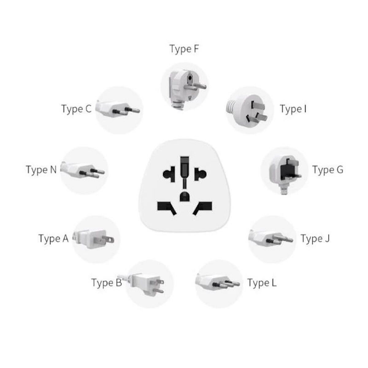 Wall Charger Celly TRAVELADAPTER White