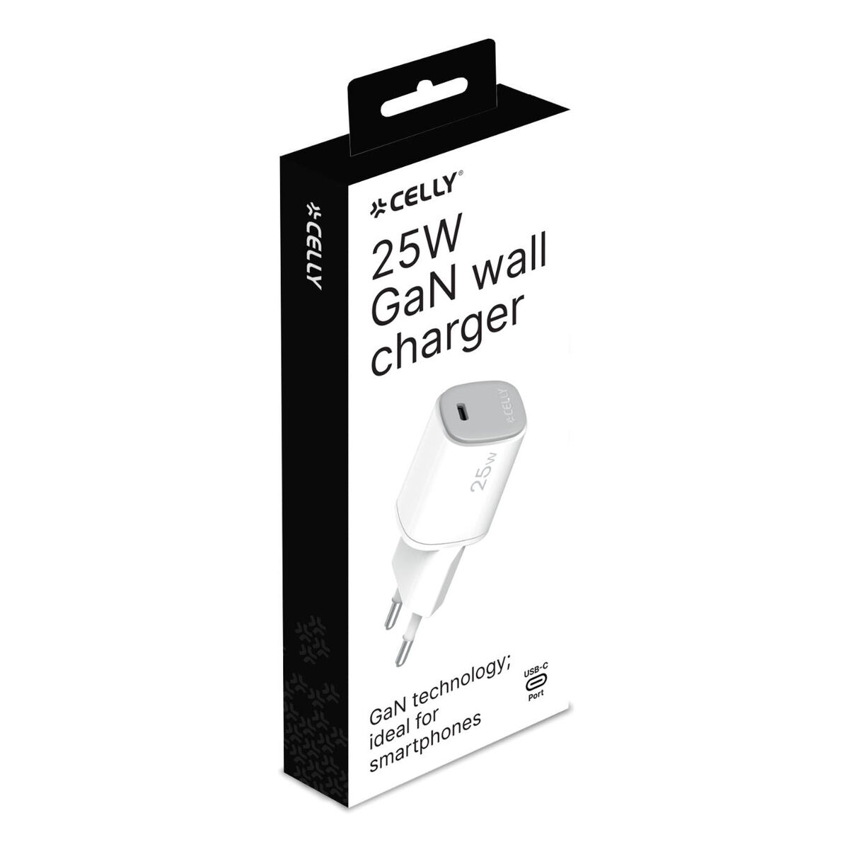 Wall Charger Celly UPTC1USBC25WWH White 25 W
