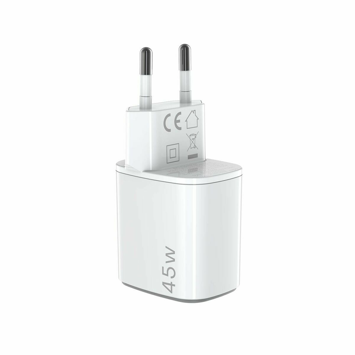 Wall Charger Celly UPTC2USBC45WWH White