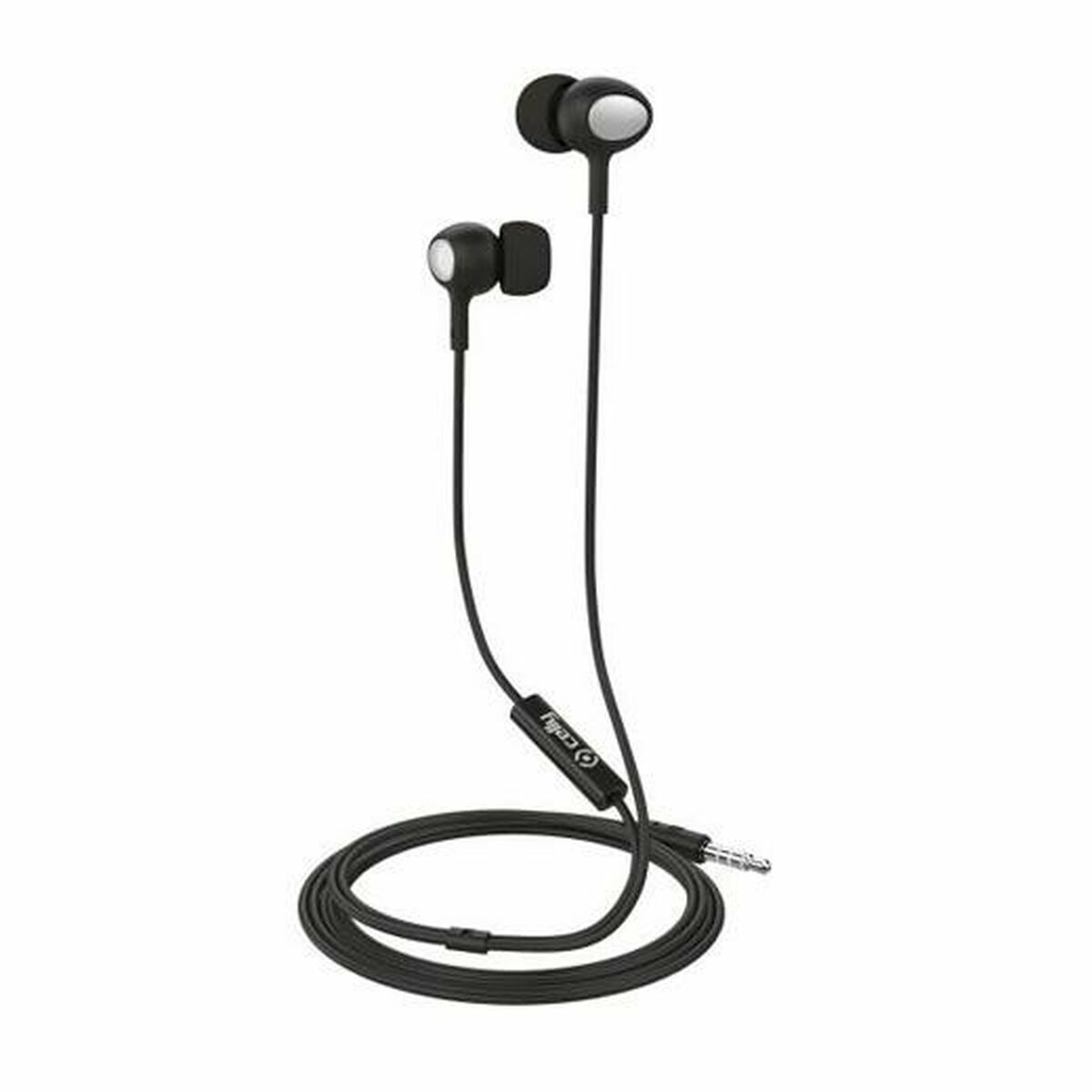 Headphones with Microphone Celly UP500BK Black