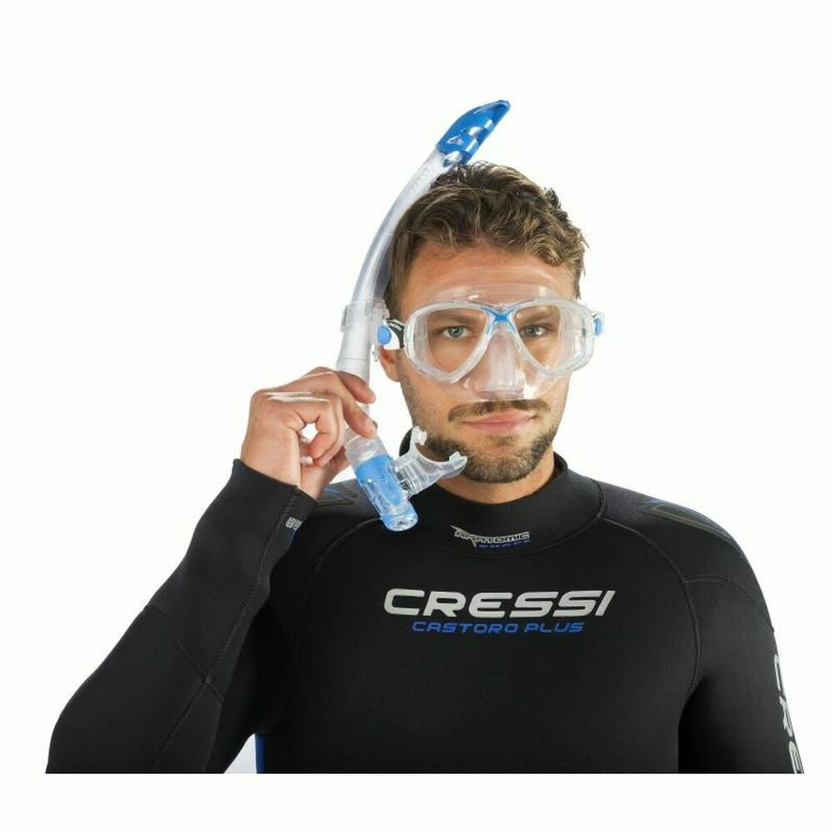 Snorkel Cressi-Sub DM1000052 Blue Adults Snorkel Cressi-Sub DM1000052 Blue Adults