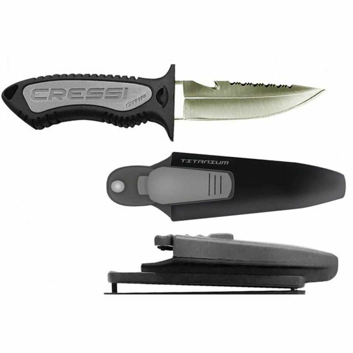 Knife Cressi-Sub Grip Black Knife Cressi-Sub Grip Black