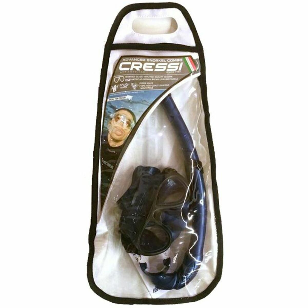 Snorkel Goggles and Tube Calibro Cressi-Sub DS435050