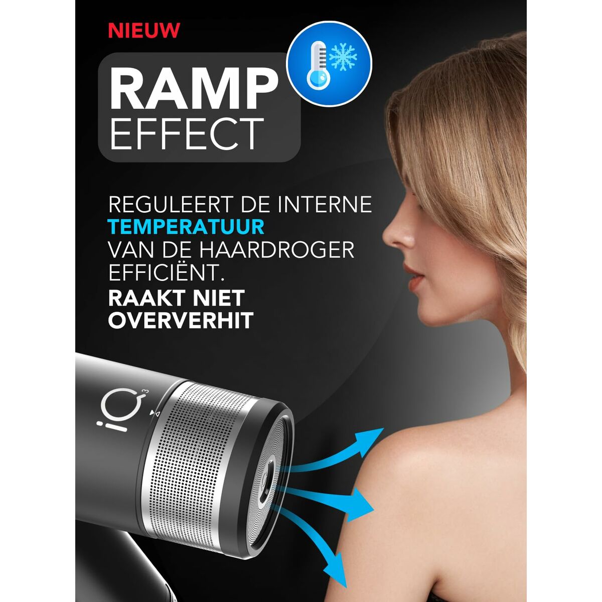 Hairdryer Gama Professional PH6080BK Black 1600 W