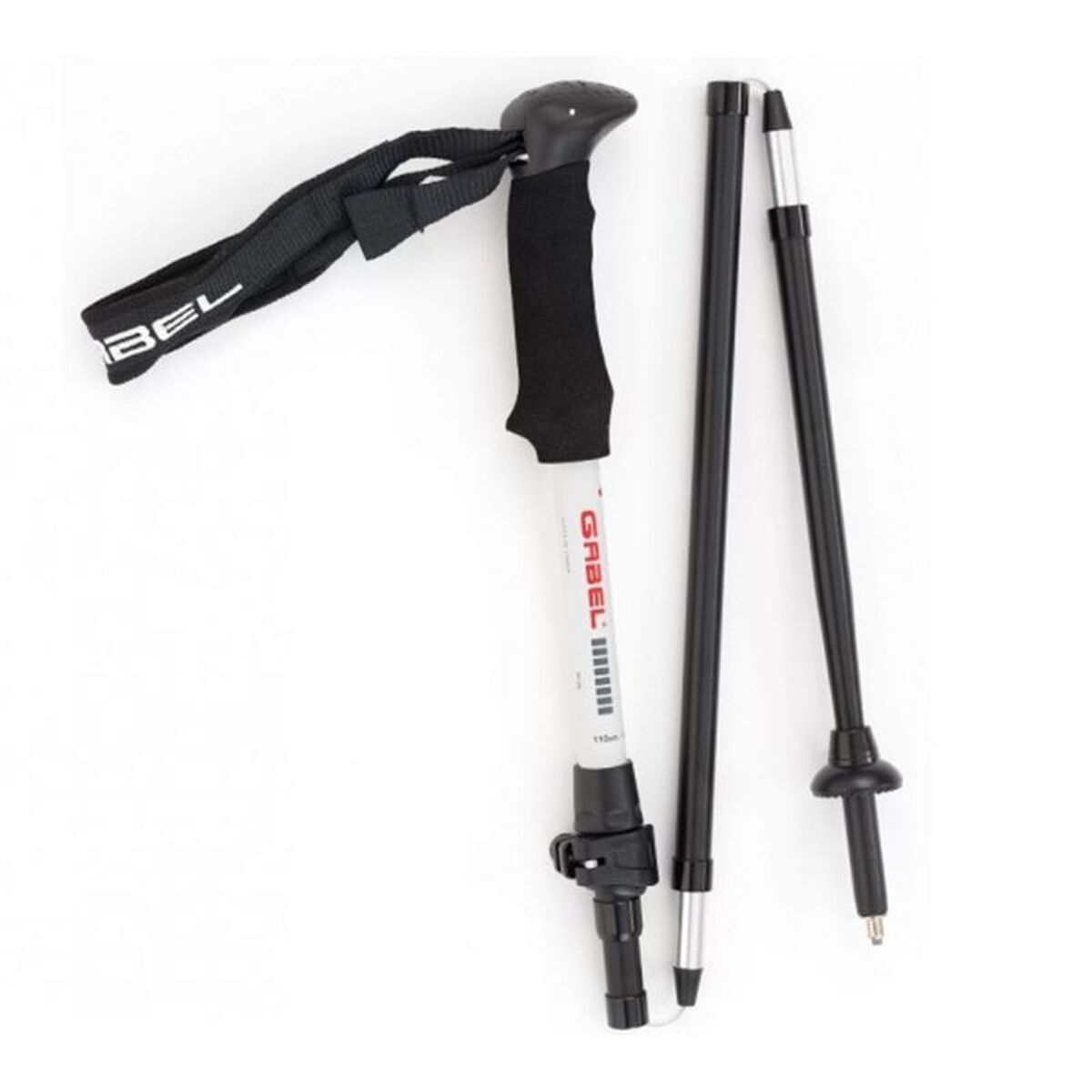 Trekking Stick Gabel Xtr Alu Ef Black 110 cm 130 cm (2 Units)