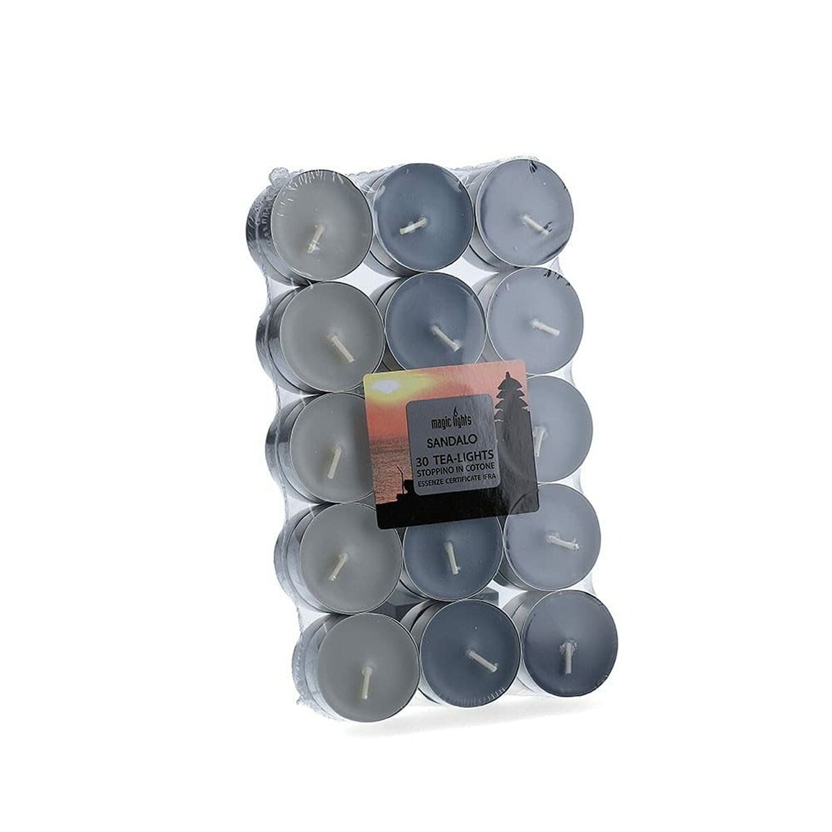 Scented candles Magic Lights Sandalwood (30 Units) Scented candles Magic Lights Sandalwood (30 Units)