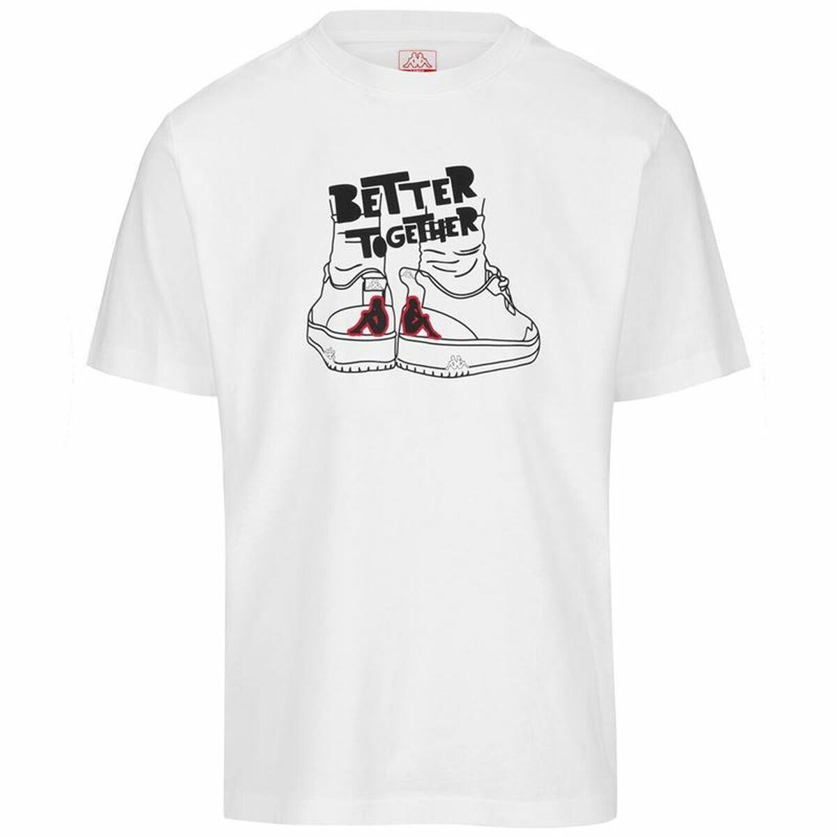 Men’s Short Sleeve T-Shirt Kappa Glabu Tbar White Men’s Short Sleeve T-Shirt Kappa Glabu Tbar White