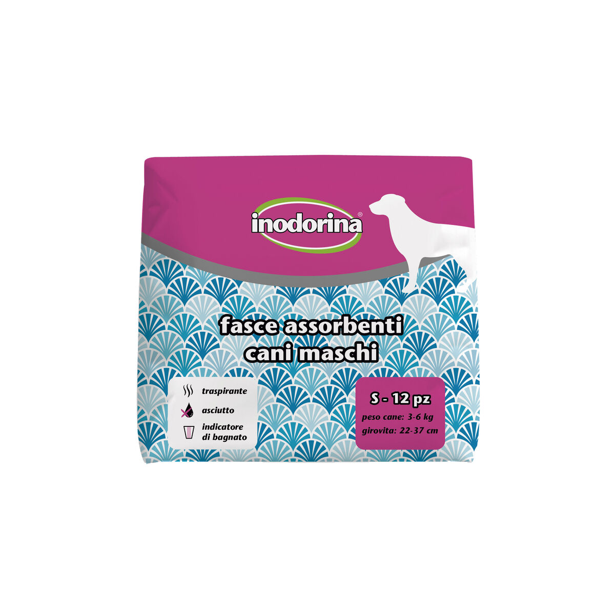 Disposable nappies Inodorina 12 Units Disposable nappies Inodorina 12 Units