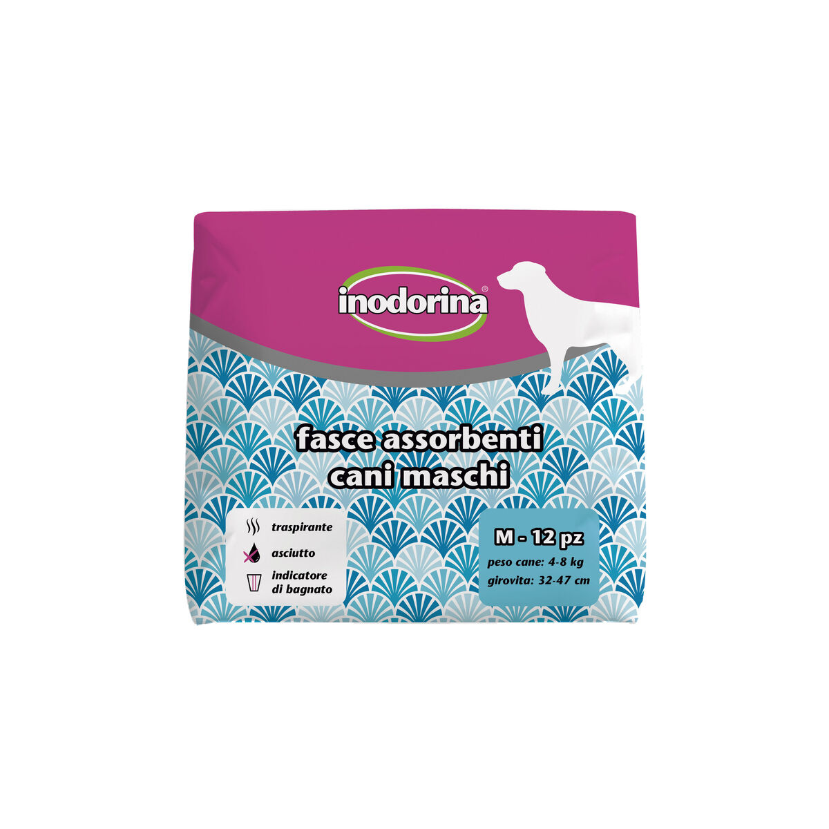 Disposable nappies Inodorina 12 Units Disposable nappies Inodorina 12 Units