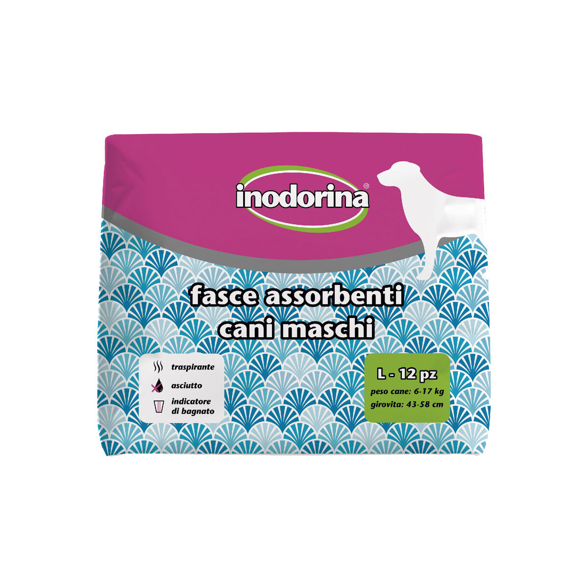 Disposable nappies Inodorina 12 Units Disposable nappies Inodorina 12 Units