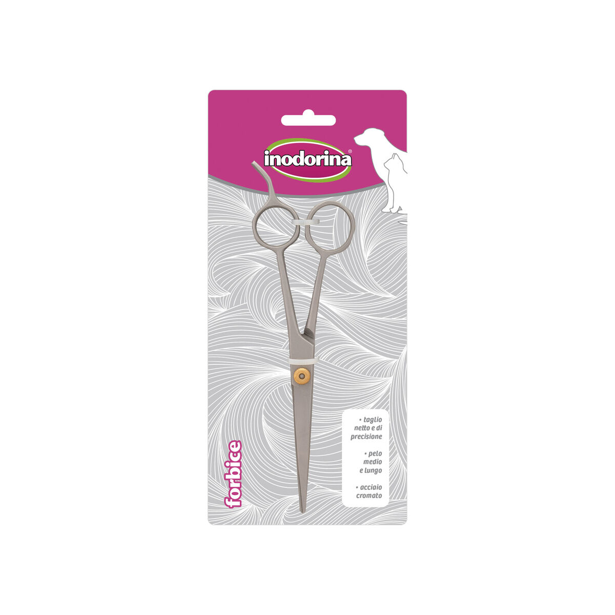 Pet Scissors Inodorina Steel 17 cm Grey Pet Scissors Inodorina Steel 17 cm Grey