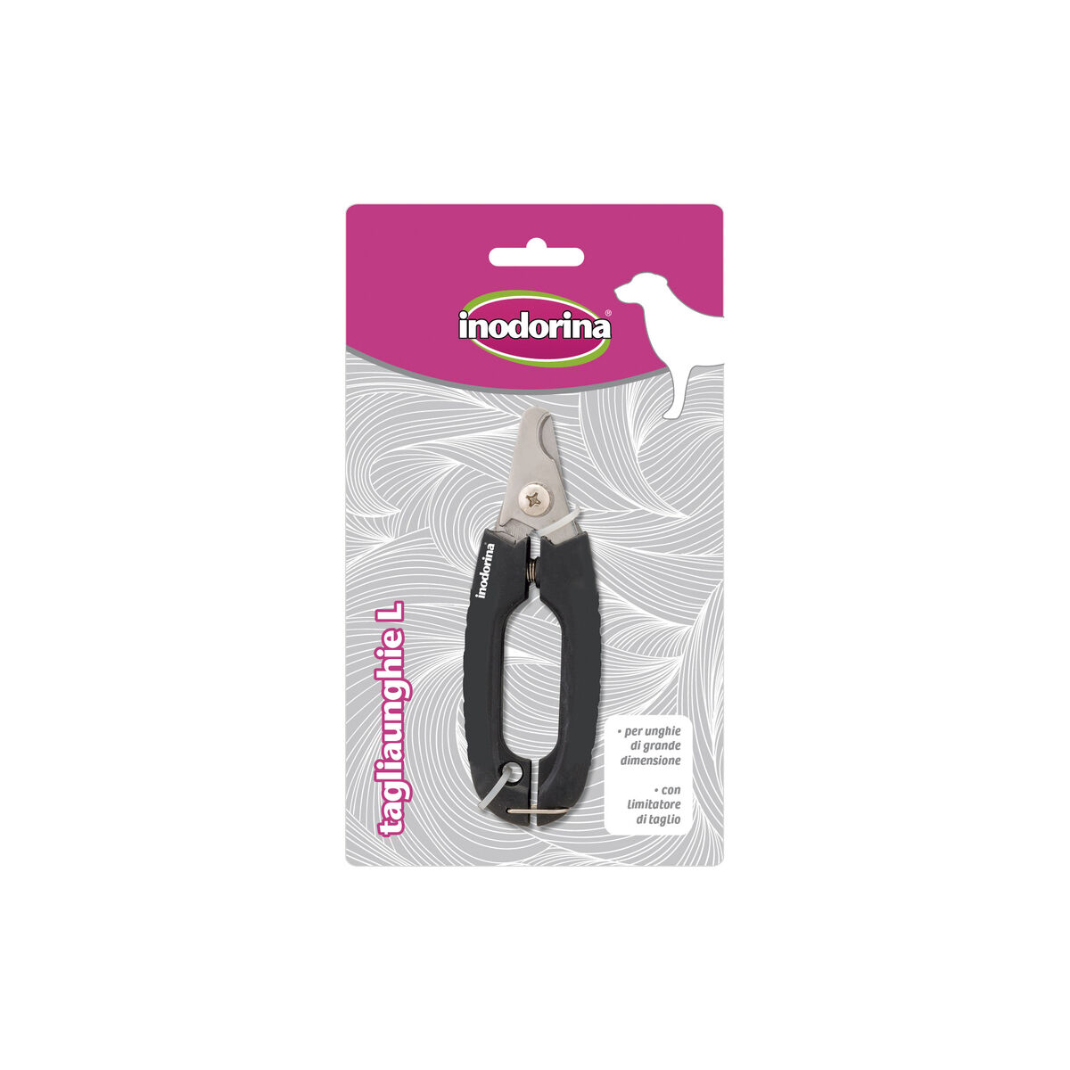 Nail clipper Inodorina Black Steel L Nail clipper Inodorina Black Steel L