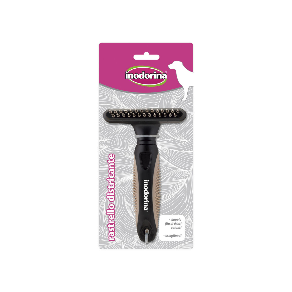 Dog Brush Inodorina Black Plastic