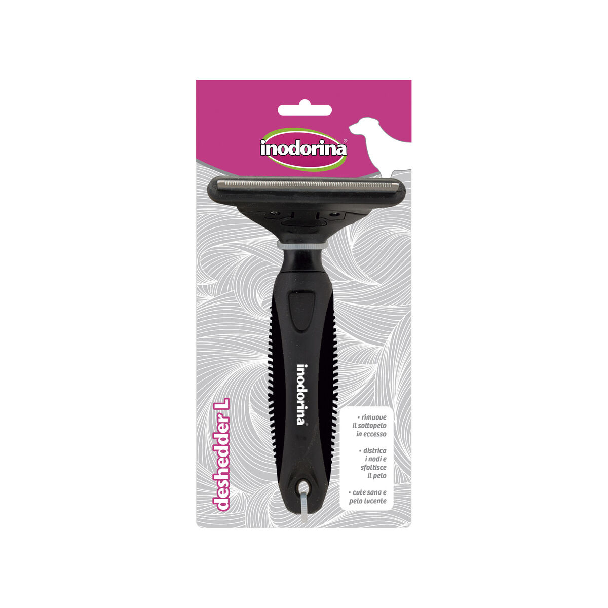 Dog Brush Inodorina Black L Dog Brush Inodorina Black L