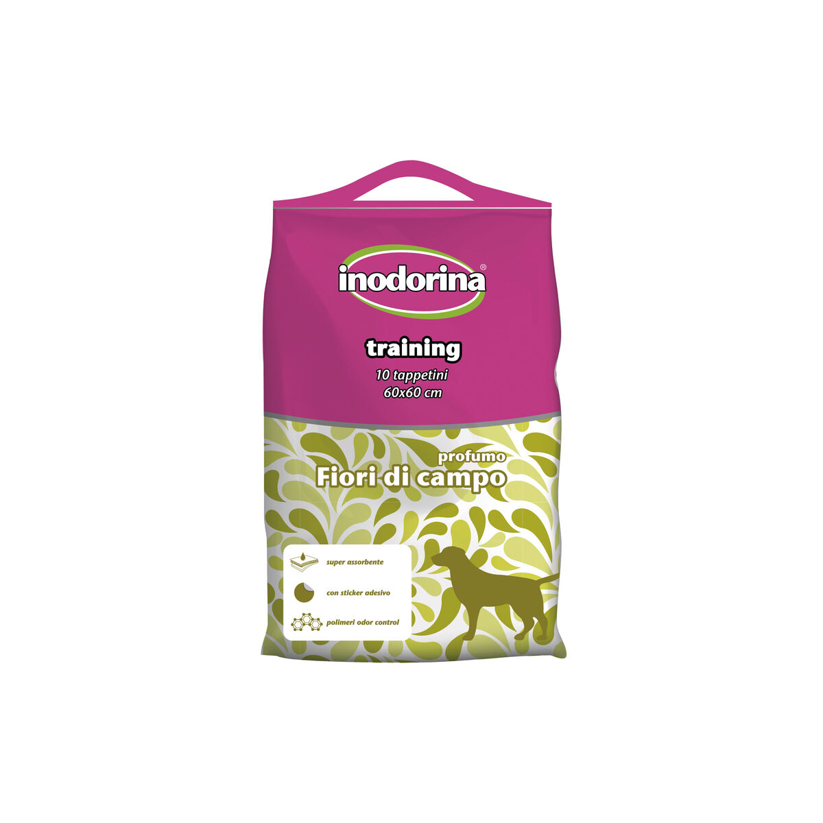 Puppy training pad Inodorina WILD FLOWER 60 x 60 cm (10 Units) Puppy training pad Inodorina WILD FLOWER 60 x 60 cm (10 Units)