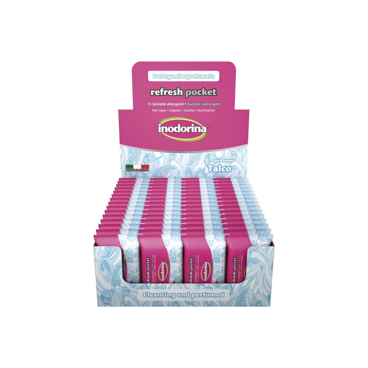 Wet Wipes for Pets Inodorina Talco 60 Units Wet Wipes for Pets Inodorina Talco 60 Units