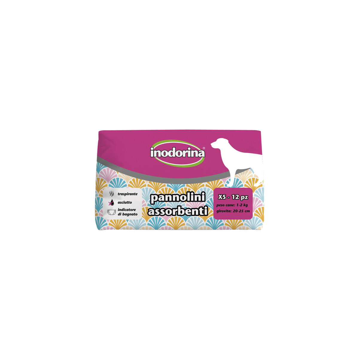 Disposable nappies Inodorina 12 Units Disposable nappies Inodorina 12 Units