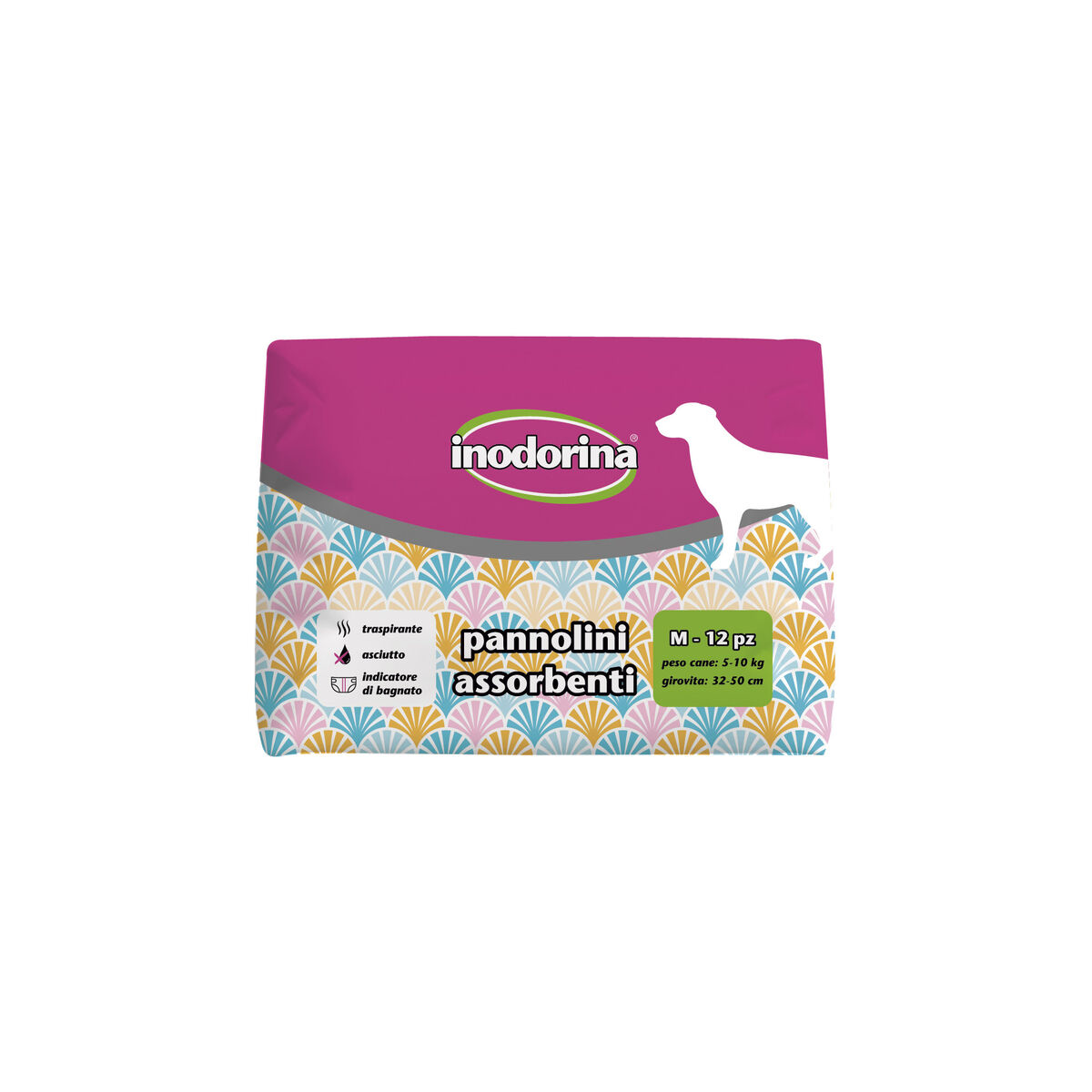 Disposable nappies Inodorina 12 Units Disposable nappies Inodorina 12 Units