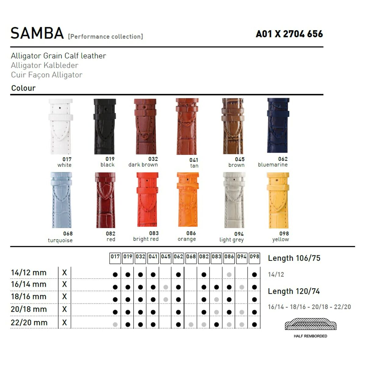 Watch Strap Morellato A01X2704656068CR22