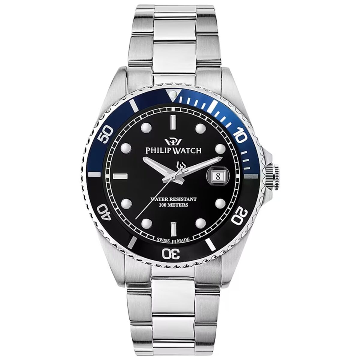 Men’s Watch Philip Watch R8253597091 Black Silver