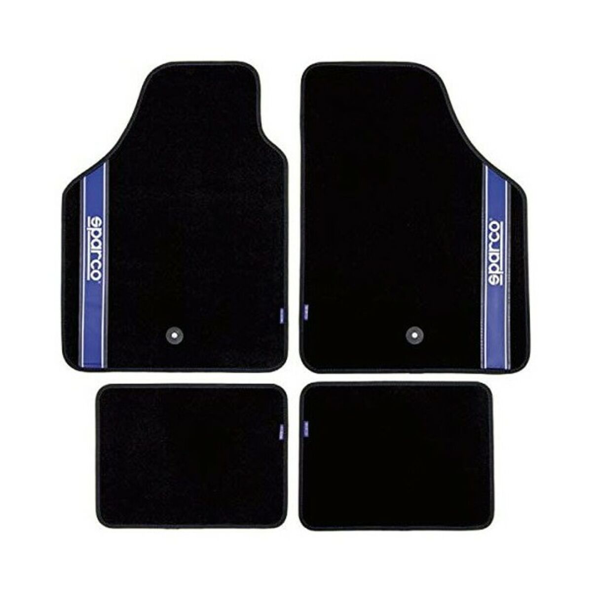 Car Floor Mat Set Sparco Strada 2012 B Universal Black/Blue (4 pcs) Car Floor Mat Set Sparco Strada 2012 B Universal Black/Blue (4 pcs)