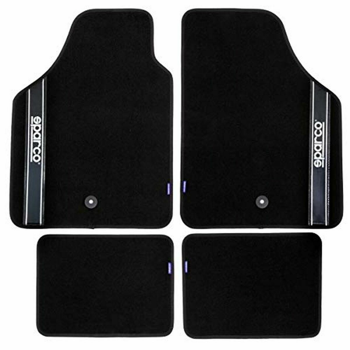 Car Floor Mat Set Sparco Strada 2012 B Universal Black (4 pcs) Car Floor Mat Set Sparco Strada 2012 B Universal Black (4 pcs)