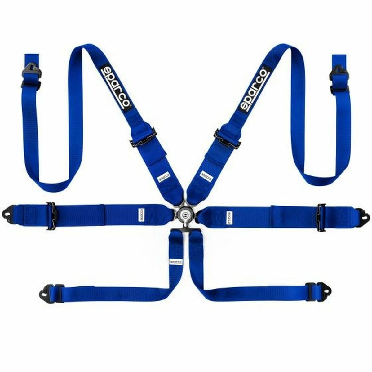 Harness with 6 fastening points Sparco Blue Harness with 6 fastening points Sparco Blue