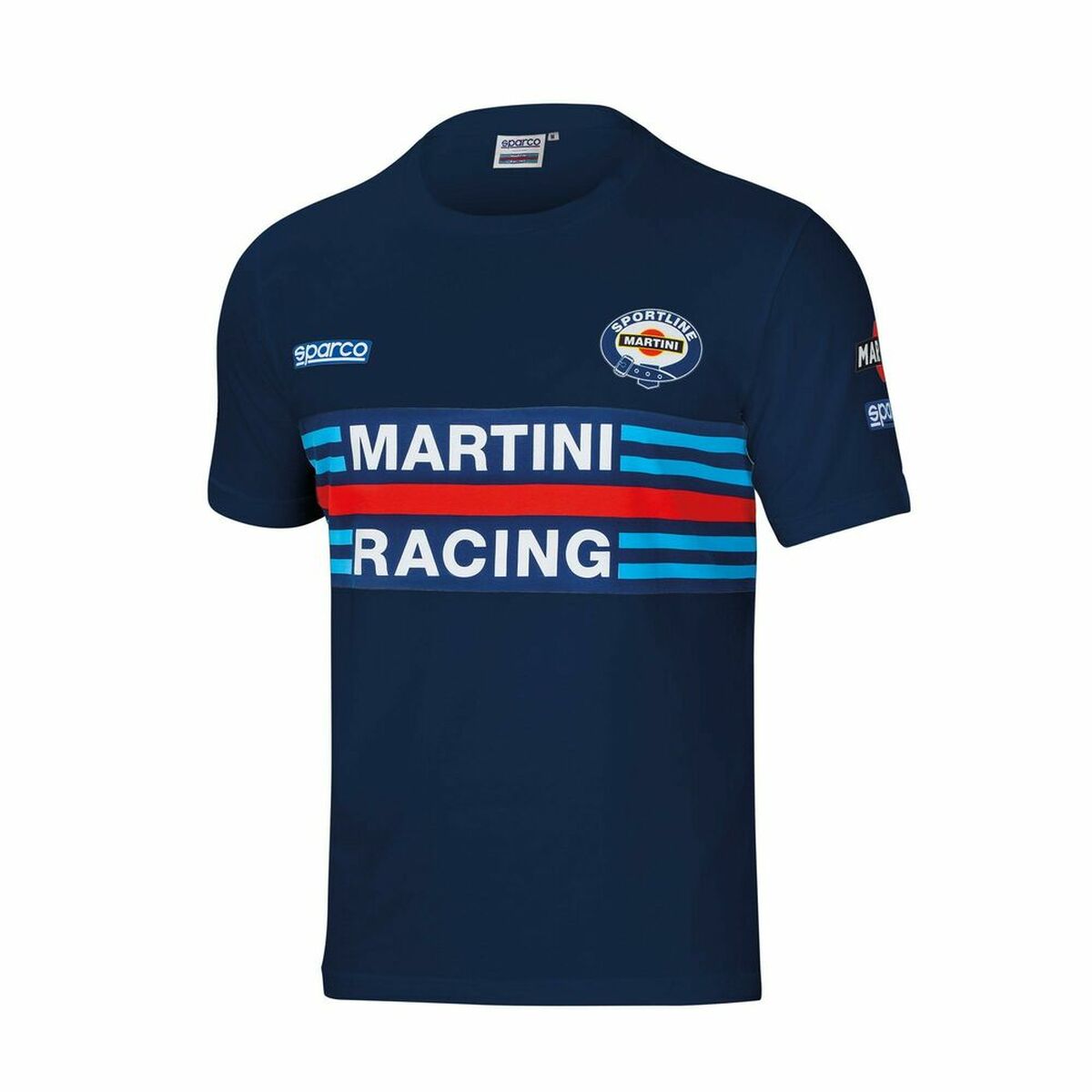 Short Sleeve T-Shirt Sparco Martini Racing Blue Short Sleeve T-Shirt Sparco Martini Racing Blue