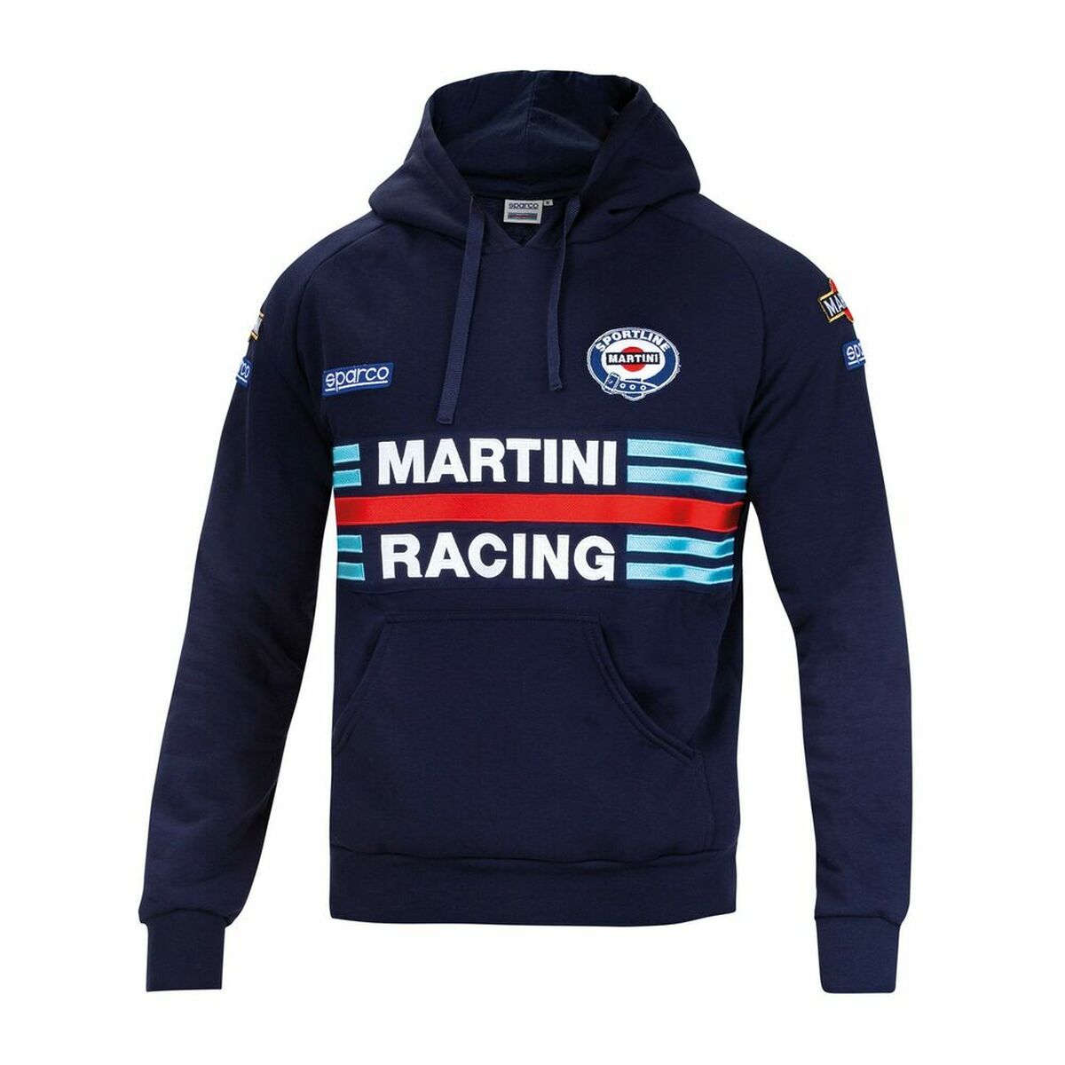 Mens Hoodie Sparco Martini Racing Blue
