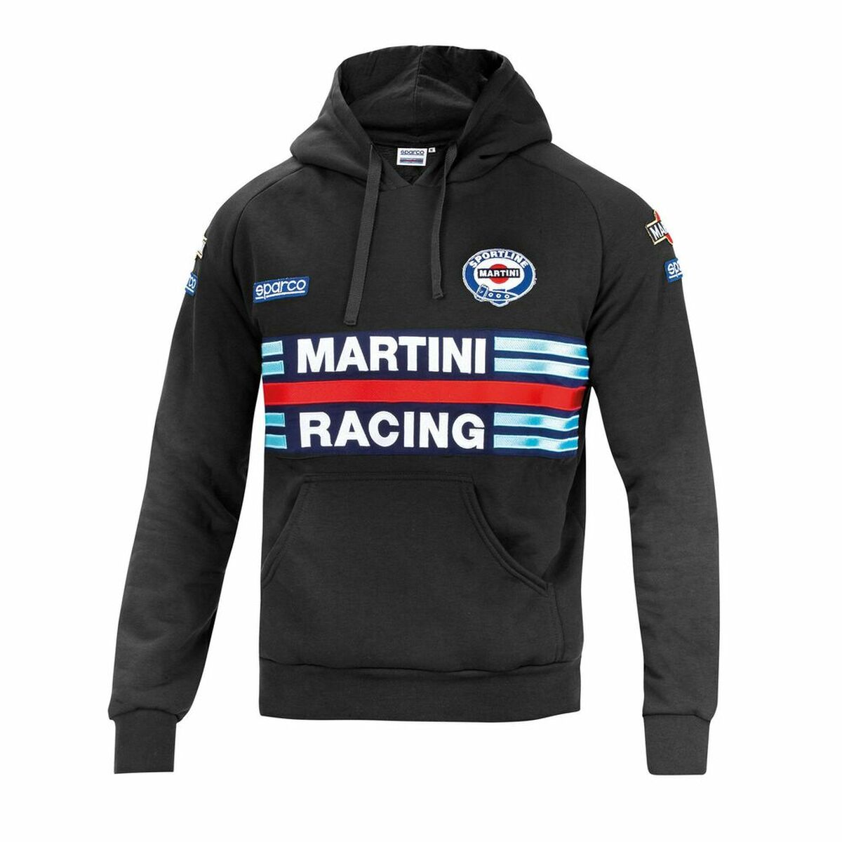 Hoodie Sparco Martini Racing Black Size M Hoodie Sparco Martini Racing Black Size M