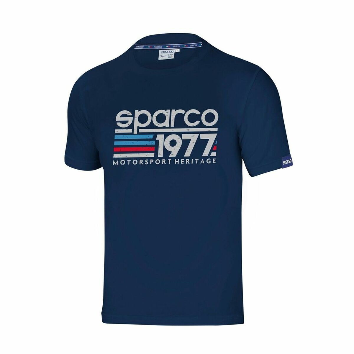 Short Sleeve T-Shirt Sparco S01329BM2M Navy Blue Short Sleeve T-Shirt Sparco S01329BM2M Navy Blue